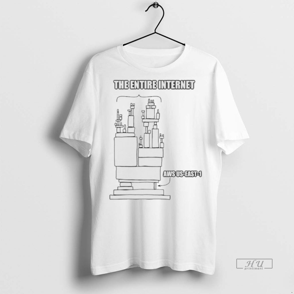 Officials Elon Musk The Entire Internet Aws Us East 1 Graphic Tee Shirt Sweater