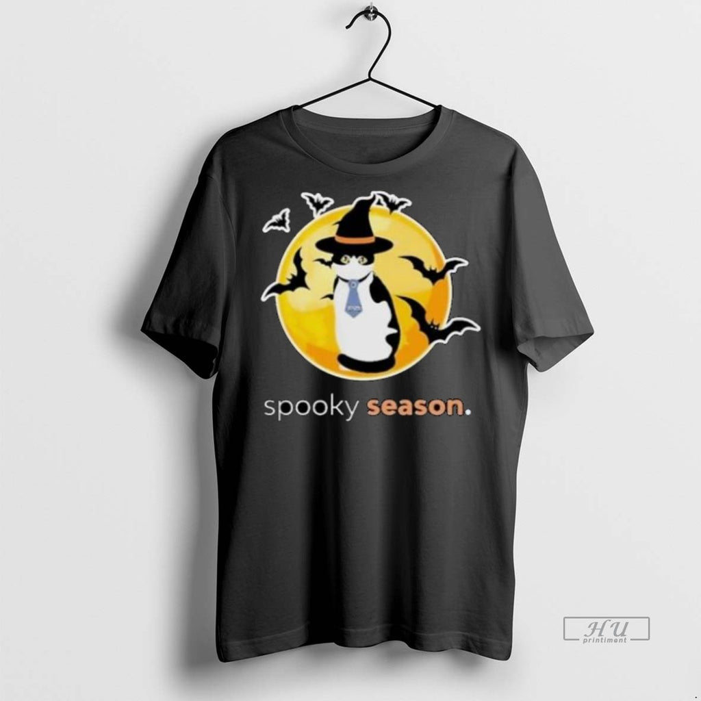 Officials Encore Vet Group Spooky Season Cat Graphic Tee Shirt Sweater