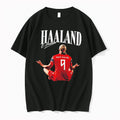 Officials Erling Braut Haaland No 9 Norway Signature Behind Tee Premium T Shirt