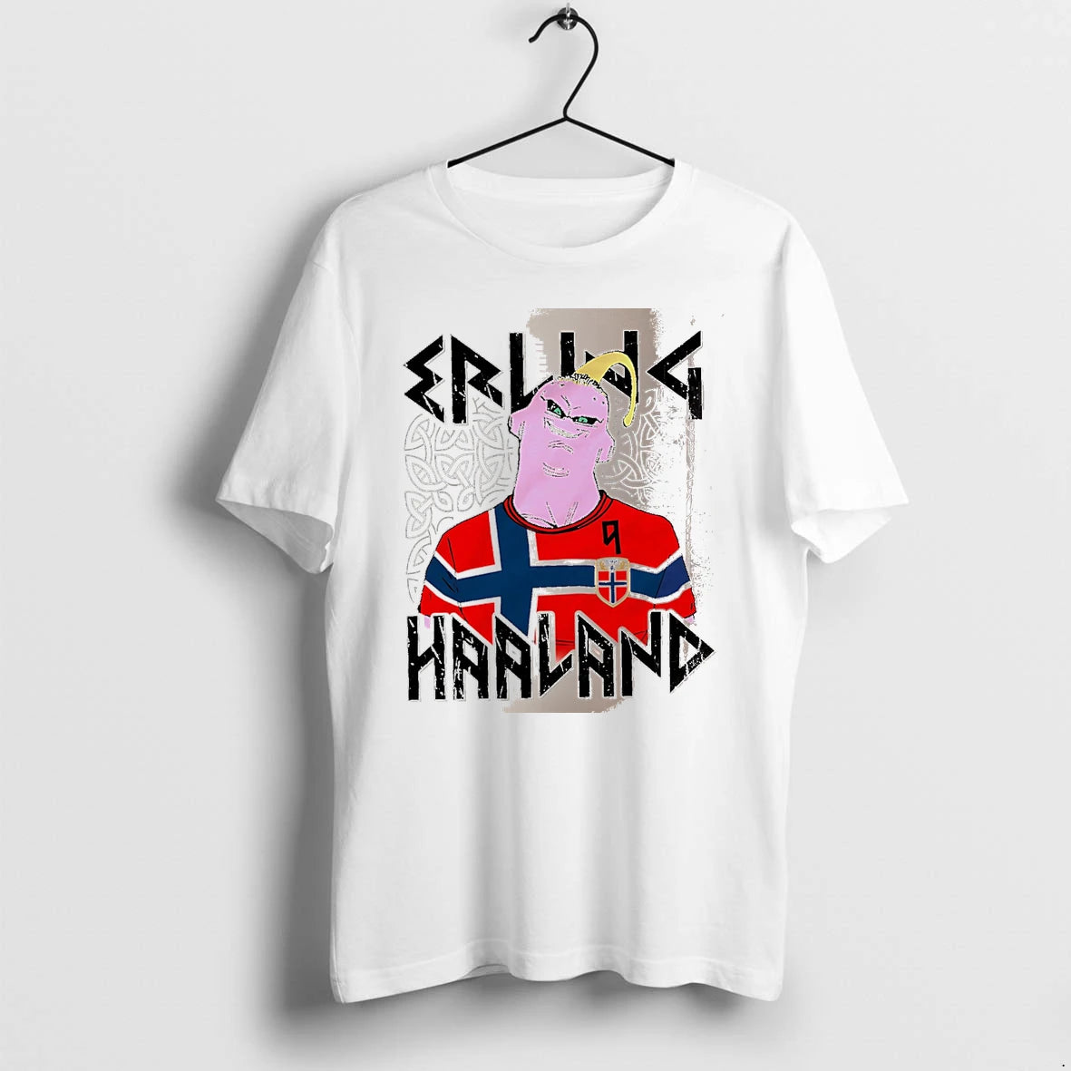 Officials Erling Haaland Majin Buu Norway Soccer Player White Premium T Shirt