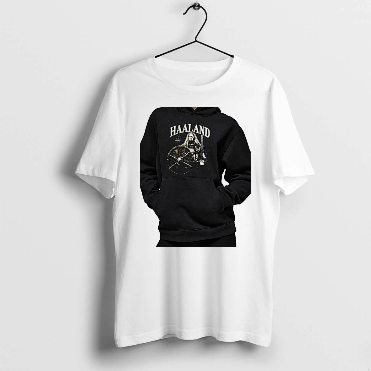 Officials Erling Haaland Manchester City Viking Warrior Nordic Legend Premium T Shirt