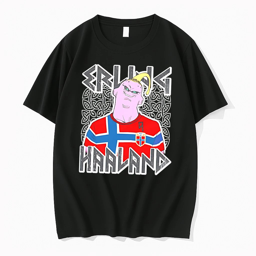 Officials Erling Haaland No 9 Norway Soccer Majin Buu Bootleg Tee Premium T Shirt
