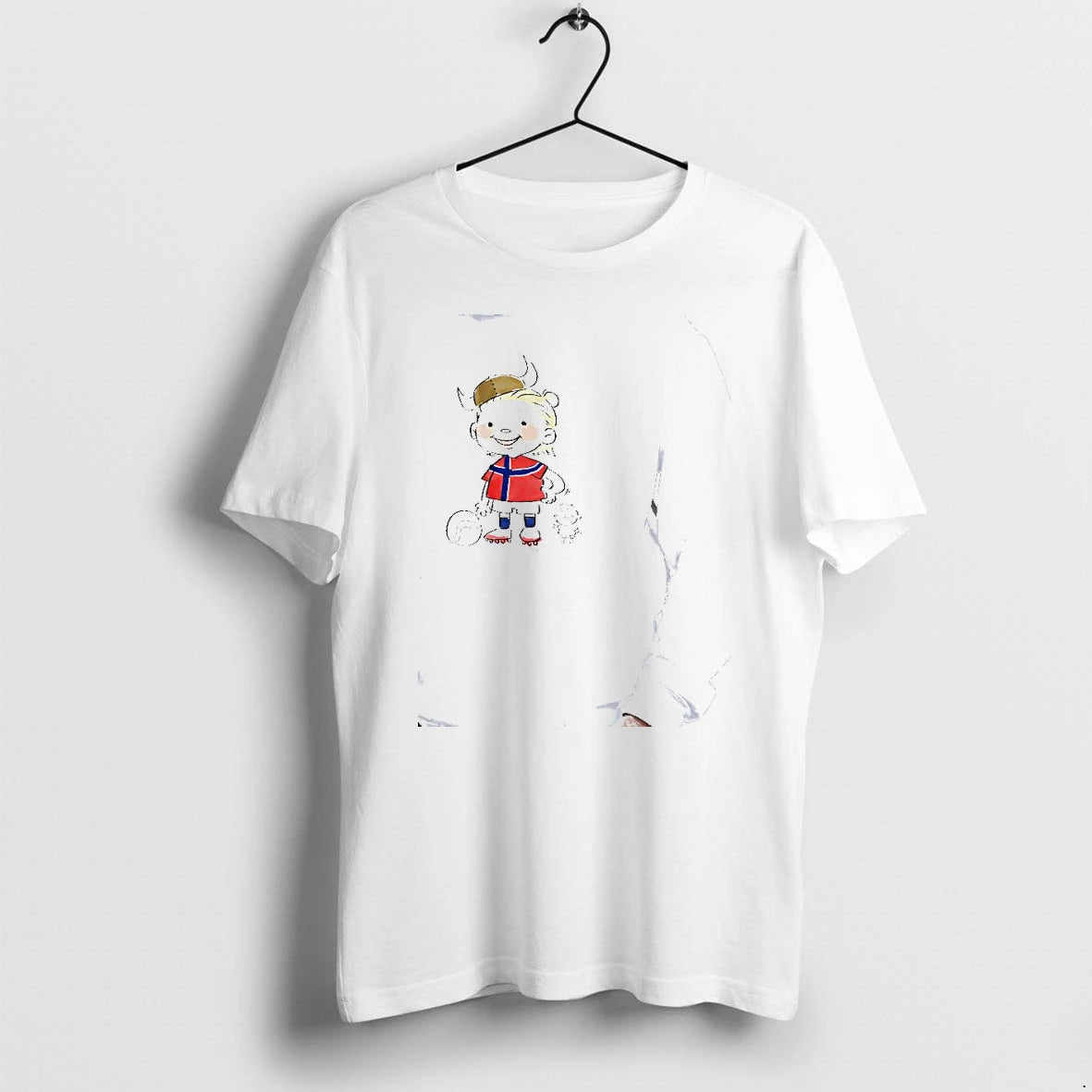 Officials Erling Haaland Norway National Football Cartoon Premium T Shirt