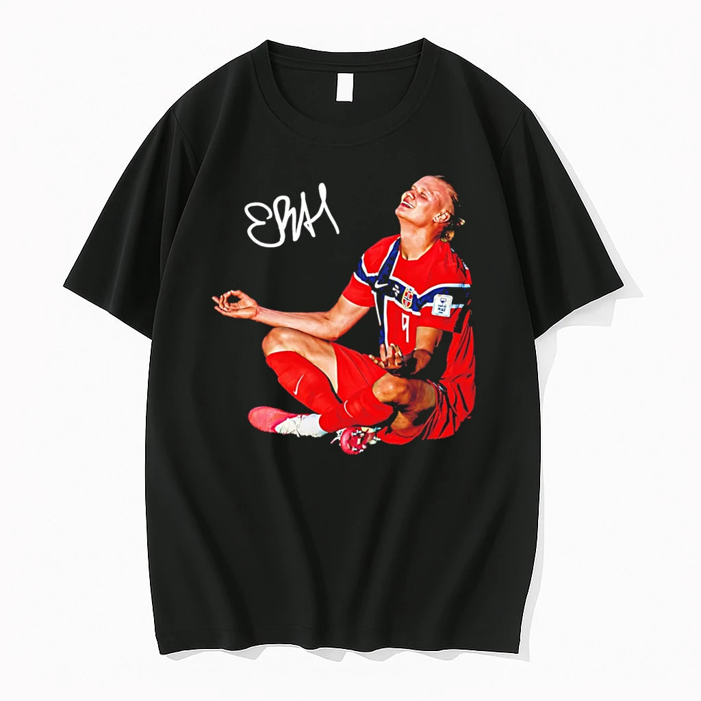 Officials Erling Haaland Norway National Team Meditation Tee Premium T Shirt