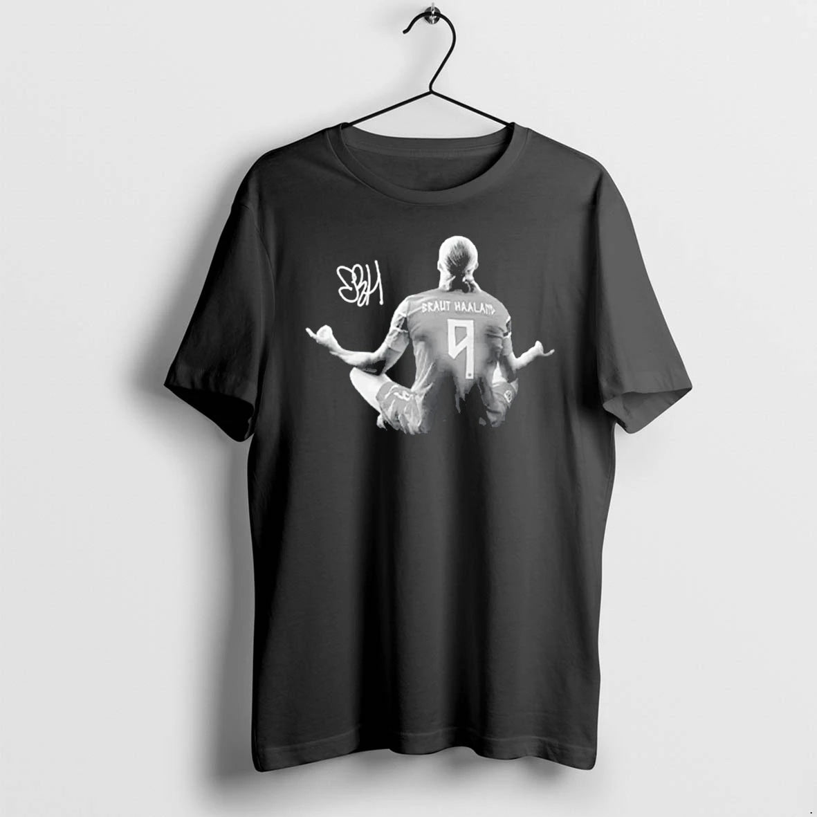 Officials Erling Haaland Norway Soccer 90s Signature Tee Premium T Shirt