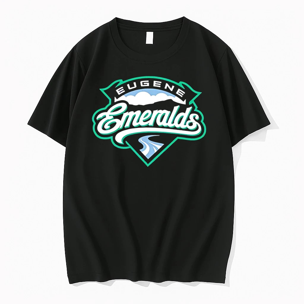 Officials Eugene Emeralds Baseball Team Logo Black Premium T Shirt