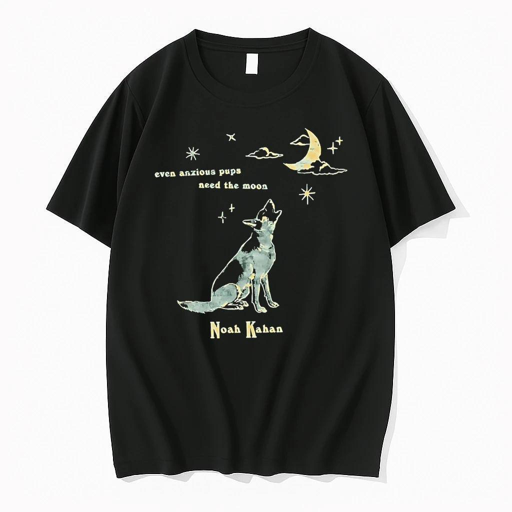 Officials Even Anxious Pups Need The Moon Noah Kahan Premium T Shirt
