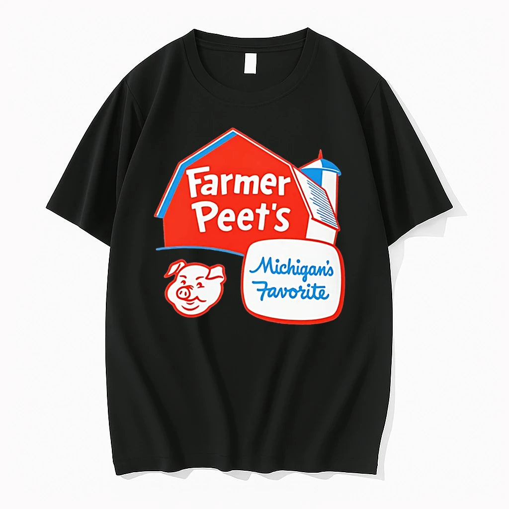 Officials Farmer Peets Logo Michigans Favorite Retro Tee Premium T Shirt
