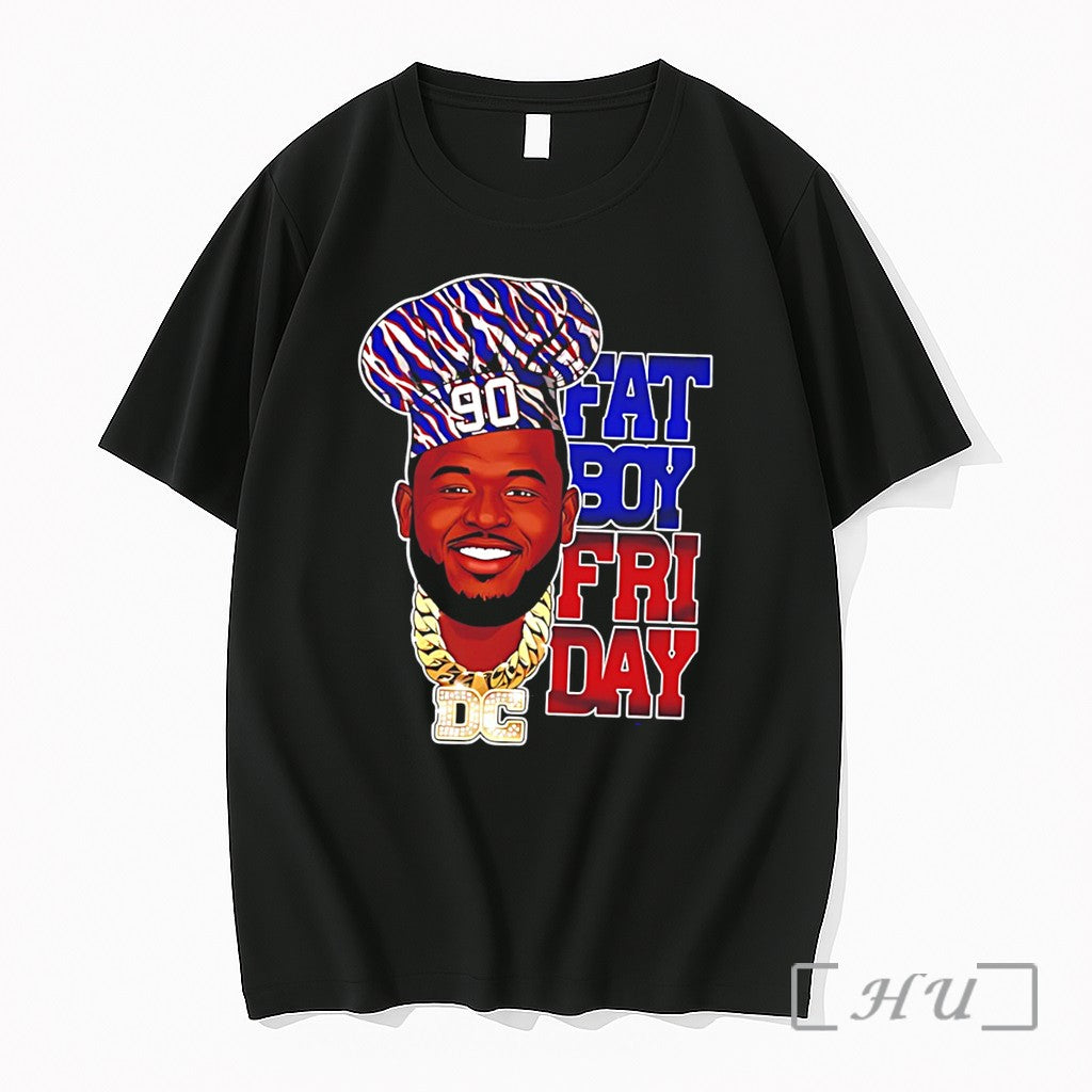 Officials Fatboy Friday Buffalo Hockey Man Wearing Chefs Hat Graphic Tee Premium T Shirts Sweater