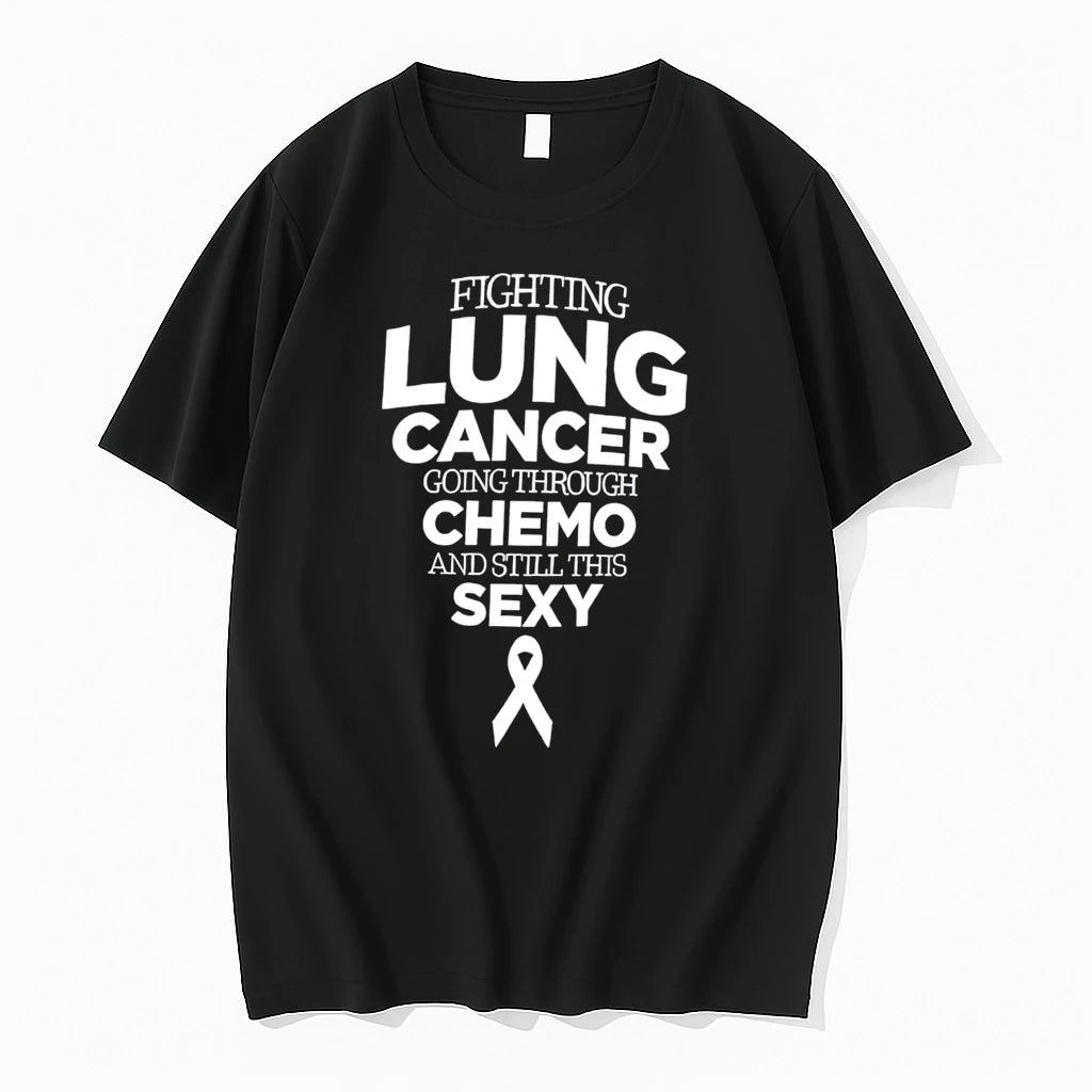 Officials Fighting Lung Cancer Going Through Chemo And Still This Sexy Tee