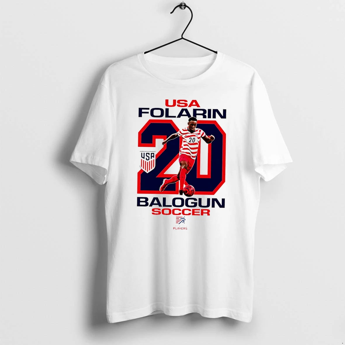 Officials Folarin Balogun Usmnt Usa Soccer 2026 World Cup Fan Tee Premium T Shirt