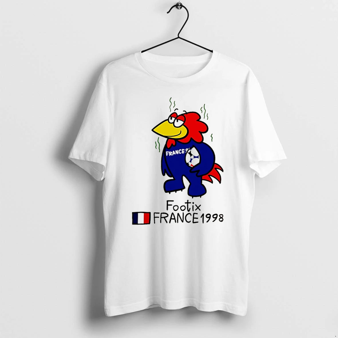 Officials Footix France 1998 World Cup Mascot French Football Tee Premium T Shirt