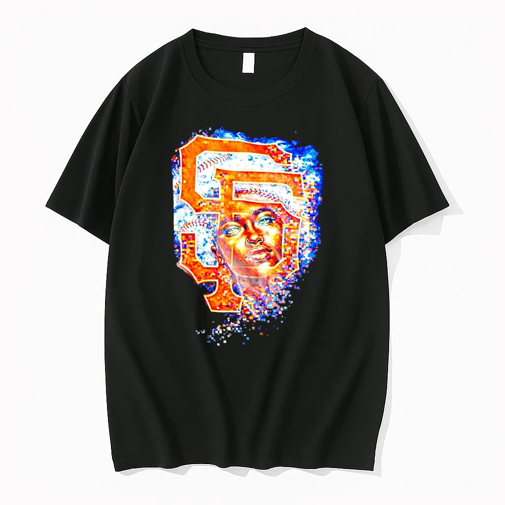 Officials Frankie J San Francisco Giants Sf Logo Portrait Tee Premium T Shirt