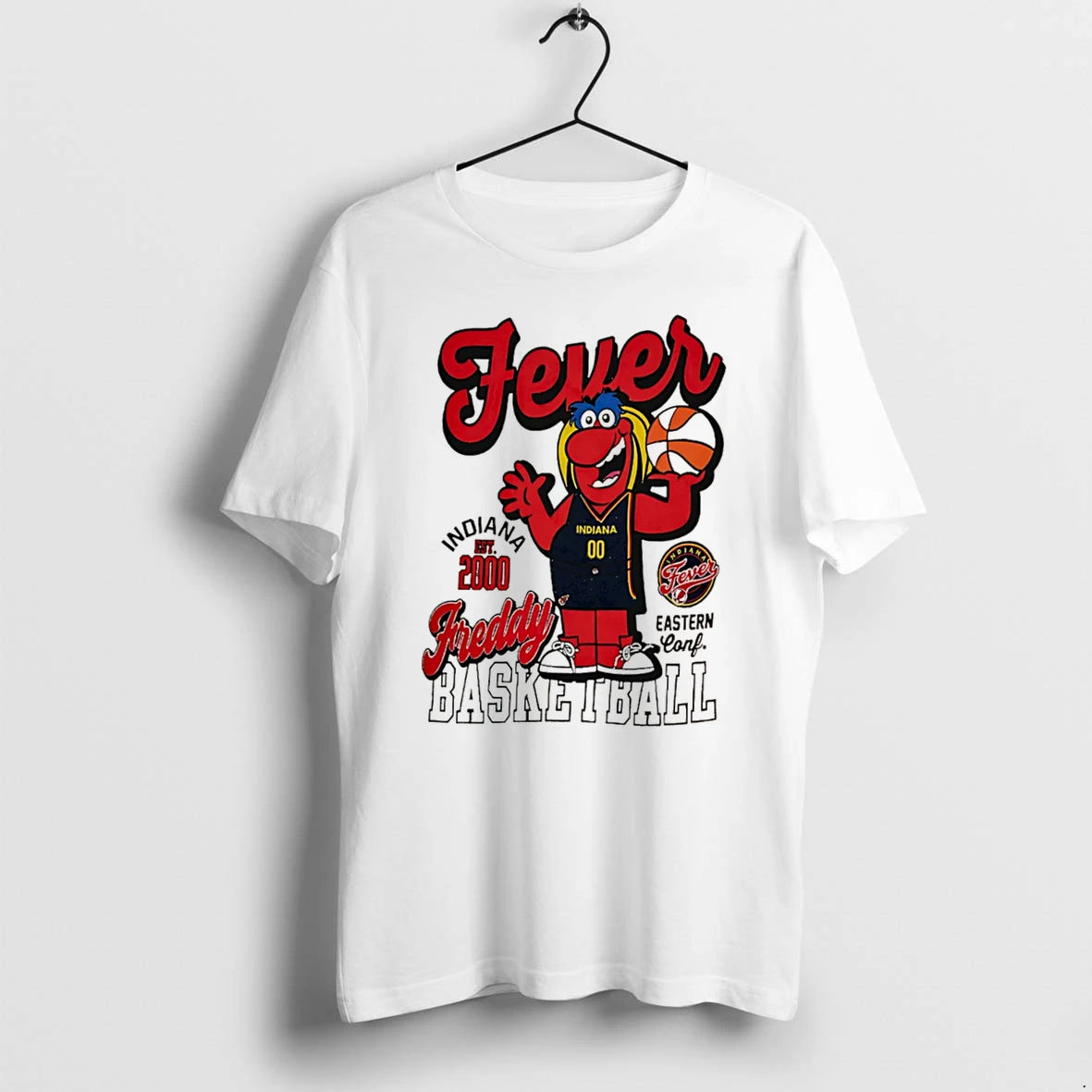 Officials Freddy Fever Indiana Fever Basketball Mascot Tee Premium T Shirt