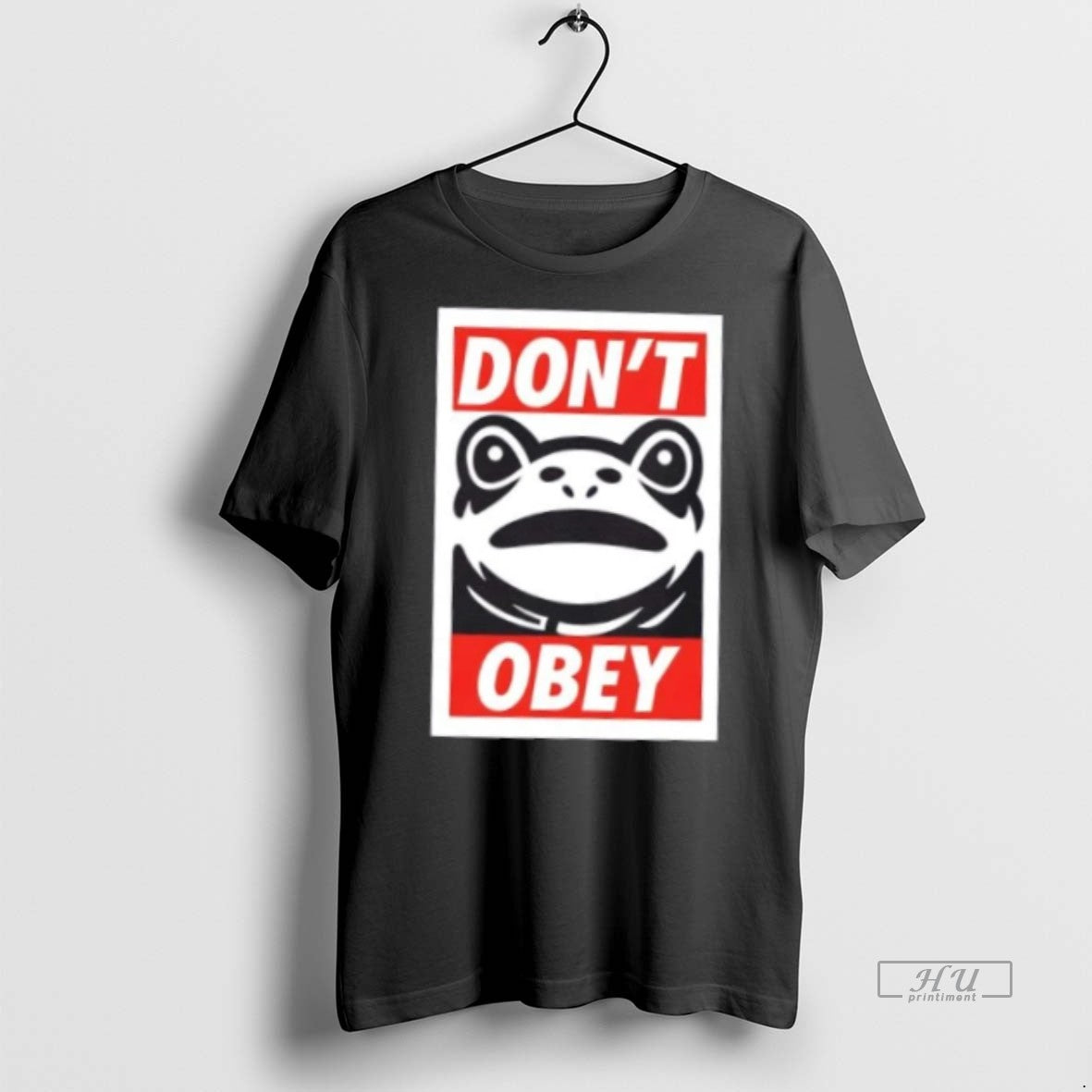Officials Frog Dont Obey Graphic Tee Shirt Sweater