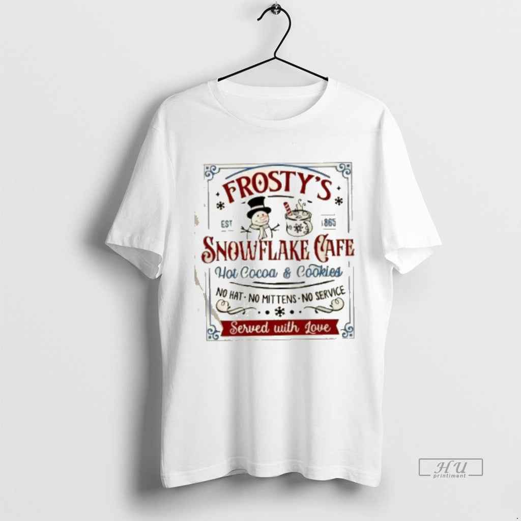 Officials Frostys Snowflake Cafe Holiday Teacher Graphic Tee Shirt Sweater
