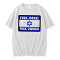 Officials Fuck Israel Fuck Zionism Distressed Flag Tee Premium T Shirt
