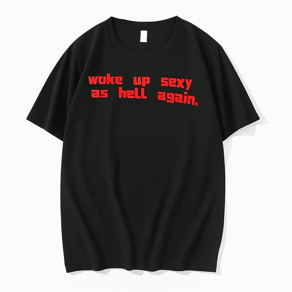 Officials Fuck Woke Up Sexy As Hell Again Black Mens Premium T Shirt
