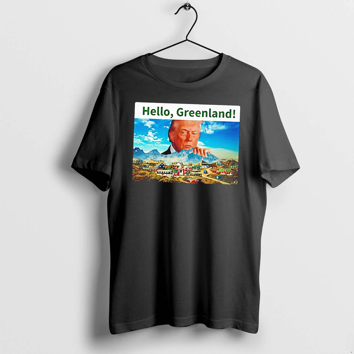 Officials Funny President Trump Hello Greenland Tee Premium T Shirt