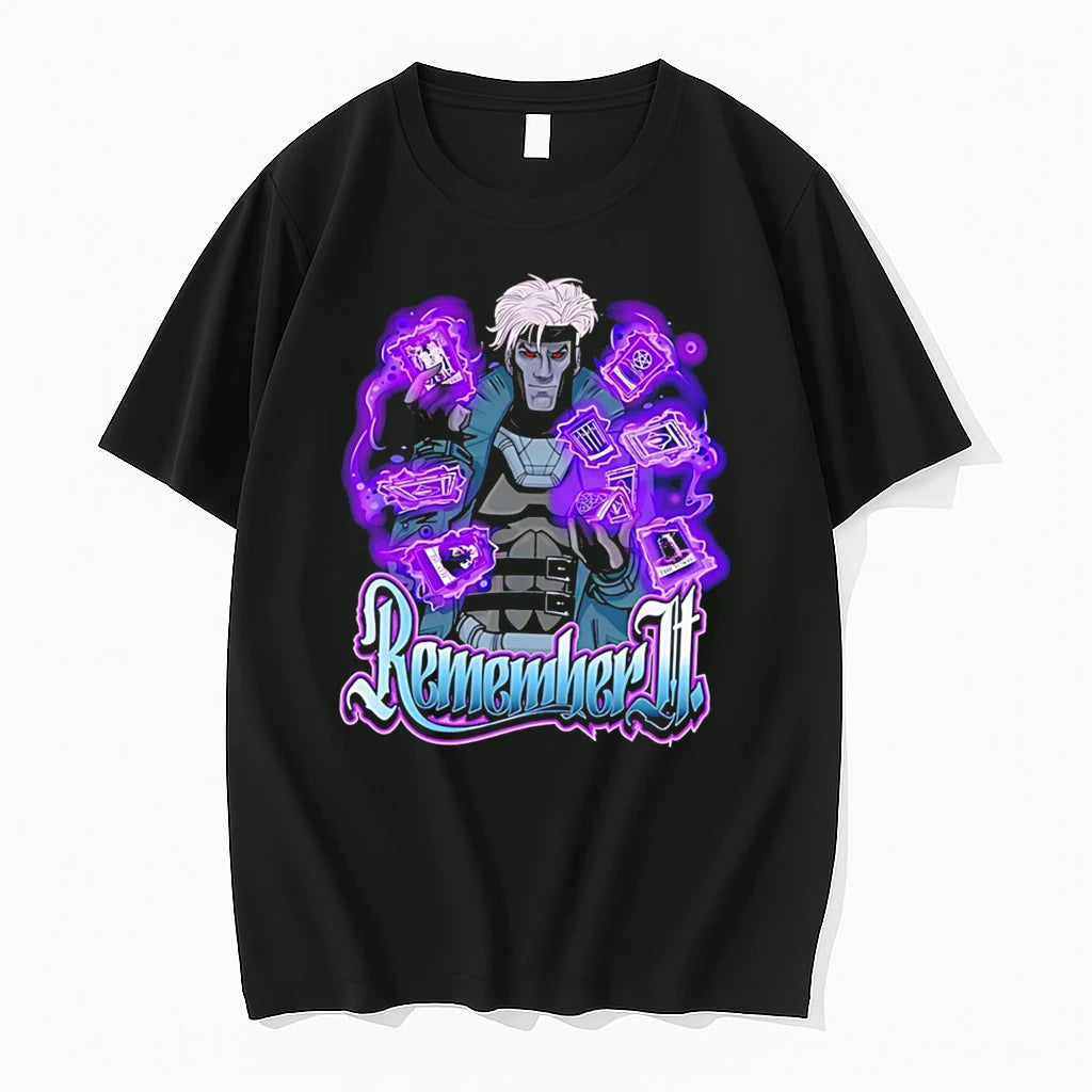 Officials Gambit Remember It X Men Marvel Tarot Card Tee Premium T Shirt
