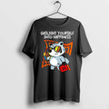Officials Gaslight Yourself Into Happiness Raccoon With Lighter And Gas Can Premium T Shirt