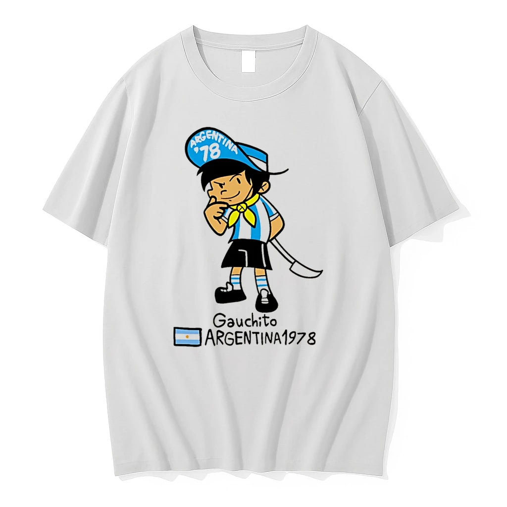 Officials Gauchito 1978 Argentina World Cup Mascot Tee Premium T Shirt