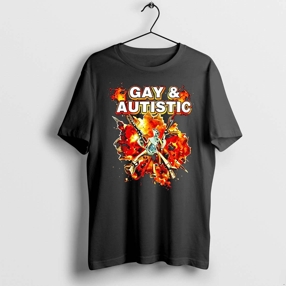 Officials Gay Autistic Explosive Lgbtq Neurodivergent Premium T Shirt