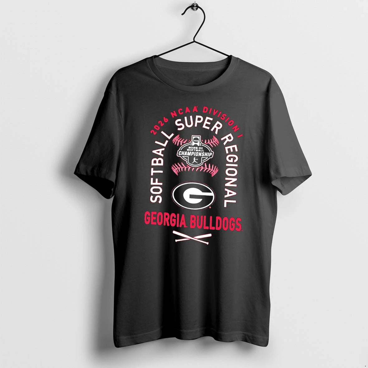 Officials Georgia Bulldogs 2026 Ncaa Division I Softball Super Regionals Tee Premium T Shirt