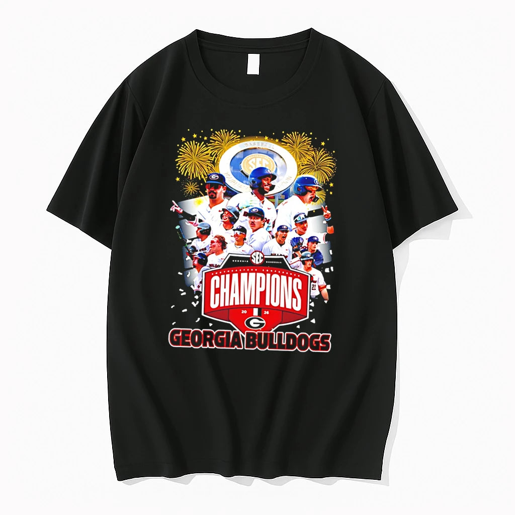 Officials Georgia Bulldogs 2026 Sec Southeastern Conference Tournament Champions All Team Tee