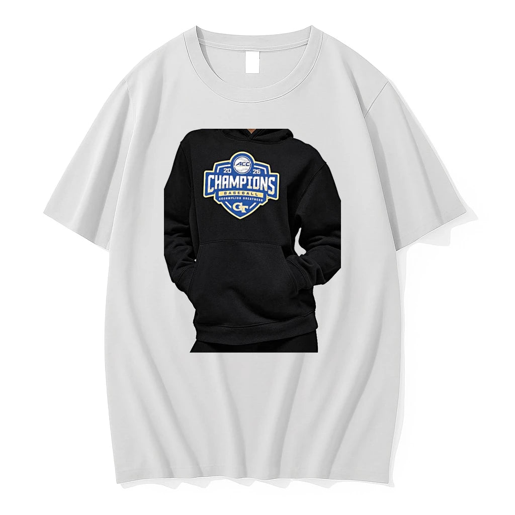 Officials Georgia Tech Gt Baseball Accomplish Greatness Acc 2026 Champions Premium T Shirt