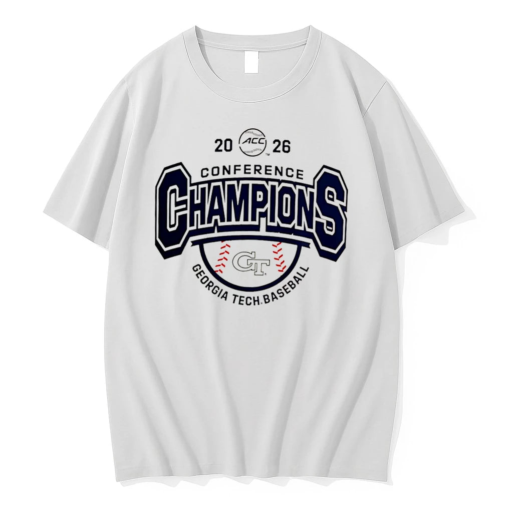 Officials Georgia Tech Yellow Jackets 2026 Baseball Acc Tournament Champions Tee Premium T Shirt