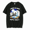 Officials Ghost Hate Human I Wanna Be Where People Arent Tee Premium T Shirt