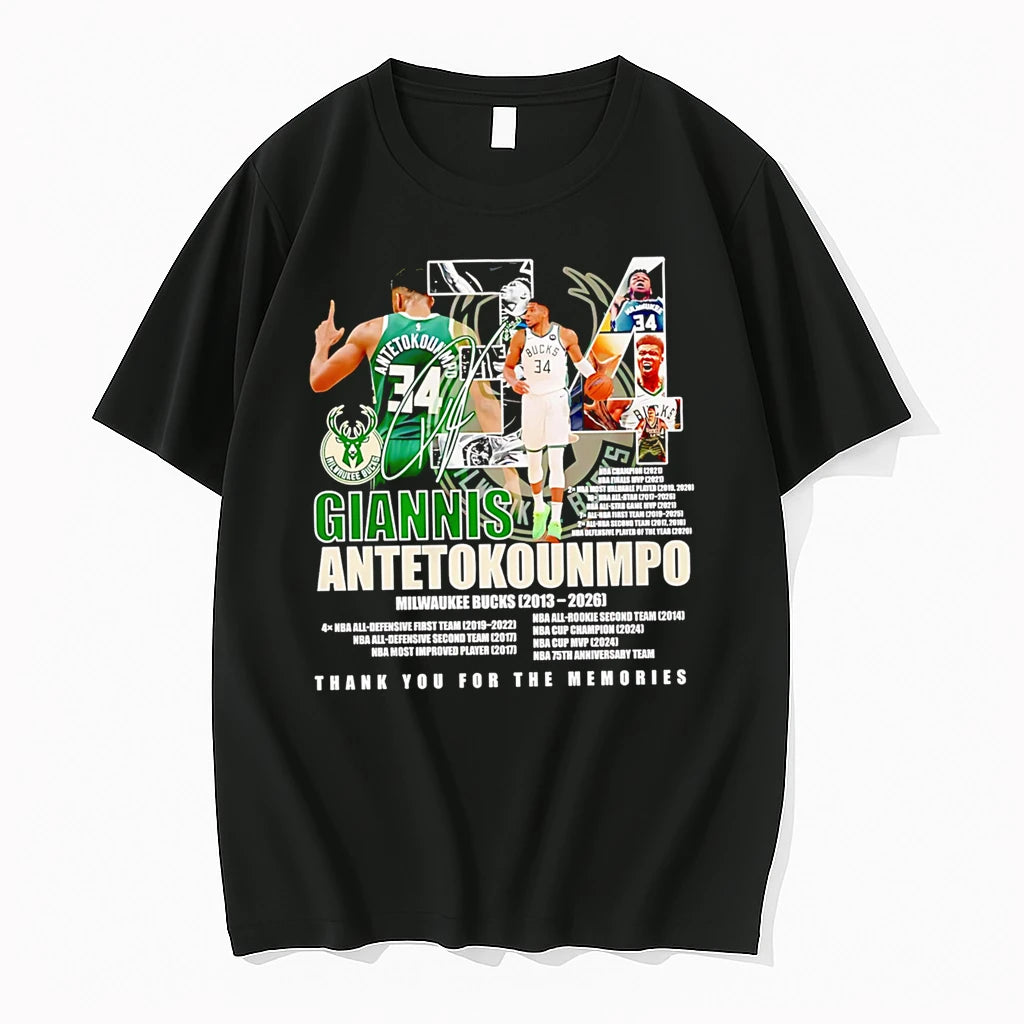 Officials Giannis Antetokounmpo Milwaukee Bucks 2013 2026 Thank You For The Memories