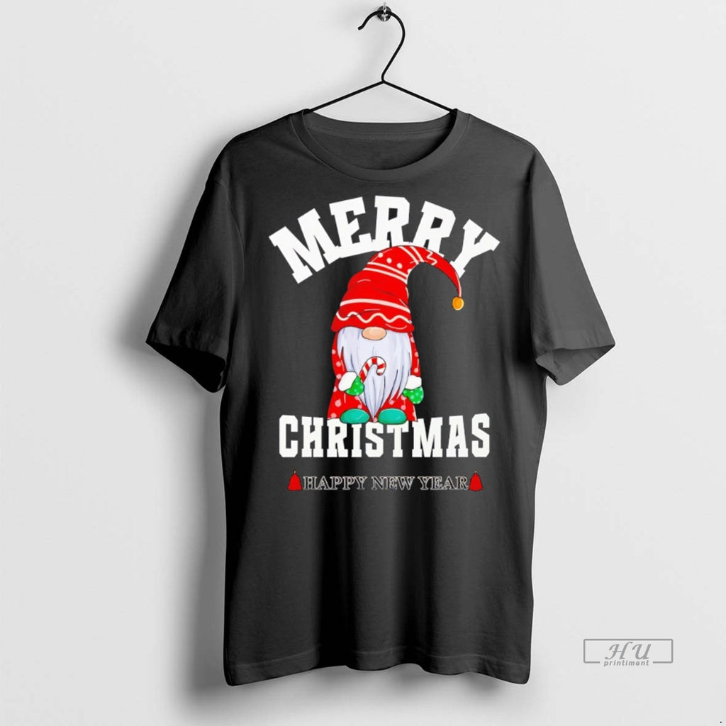 Officials Gnome Merry Christmas Happy New Year Graphic Tee Shirt Sweater