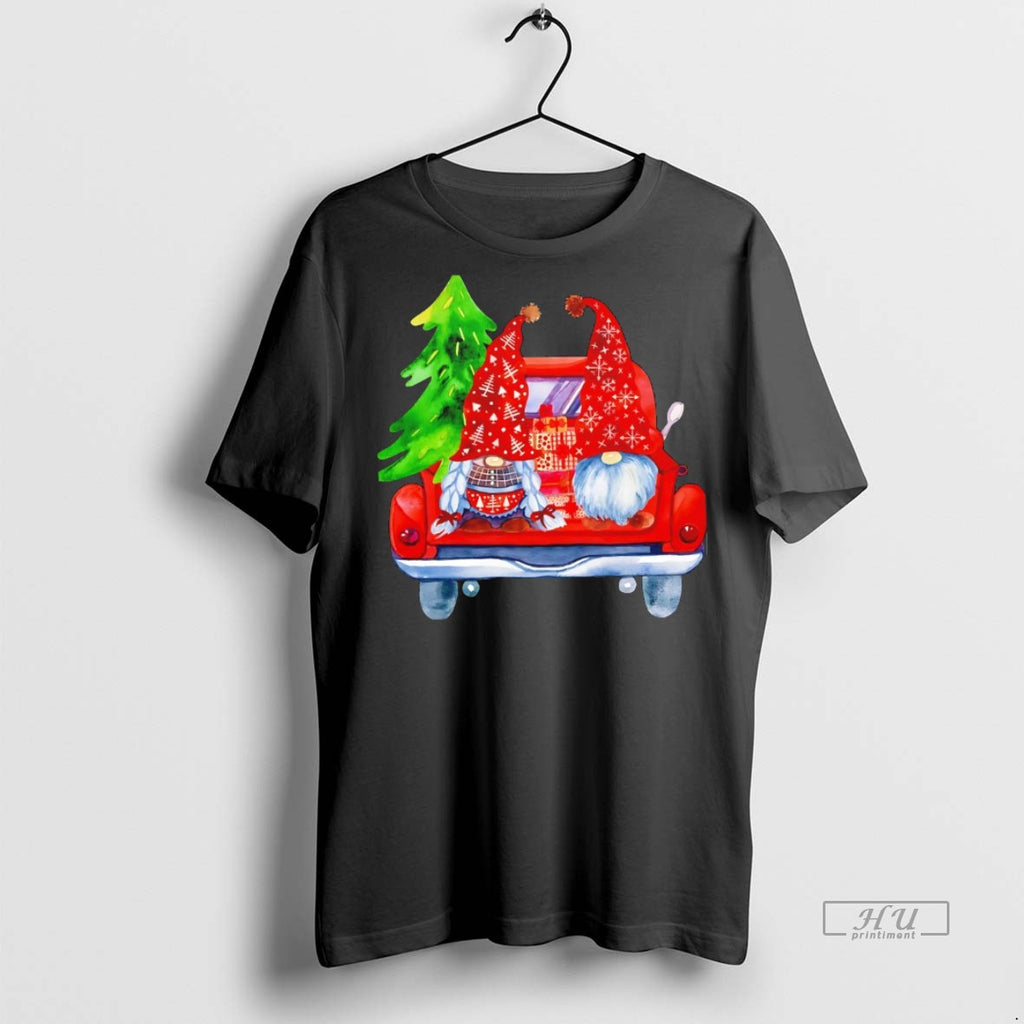 Officials Gnomes Truck On Their Way Home For Christmas Graphic Tee Shirt Sweater