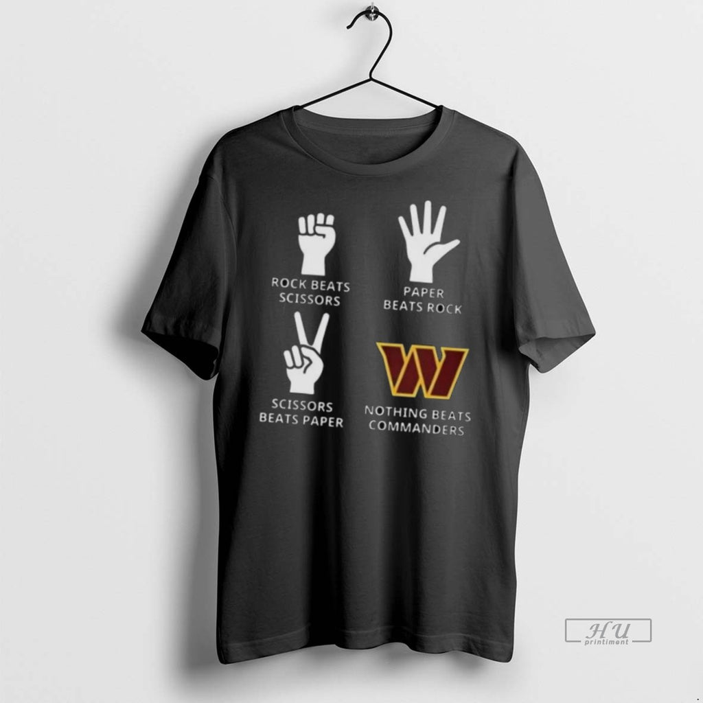 Officials Good Nothing Beats Washington Commanders Football Logo 2025 Long Sleve Tee Shirt Sweater