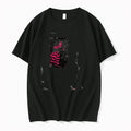 Officials Gothic Anime Girl Black And Hot Pink Premium T Shirt