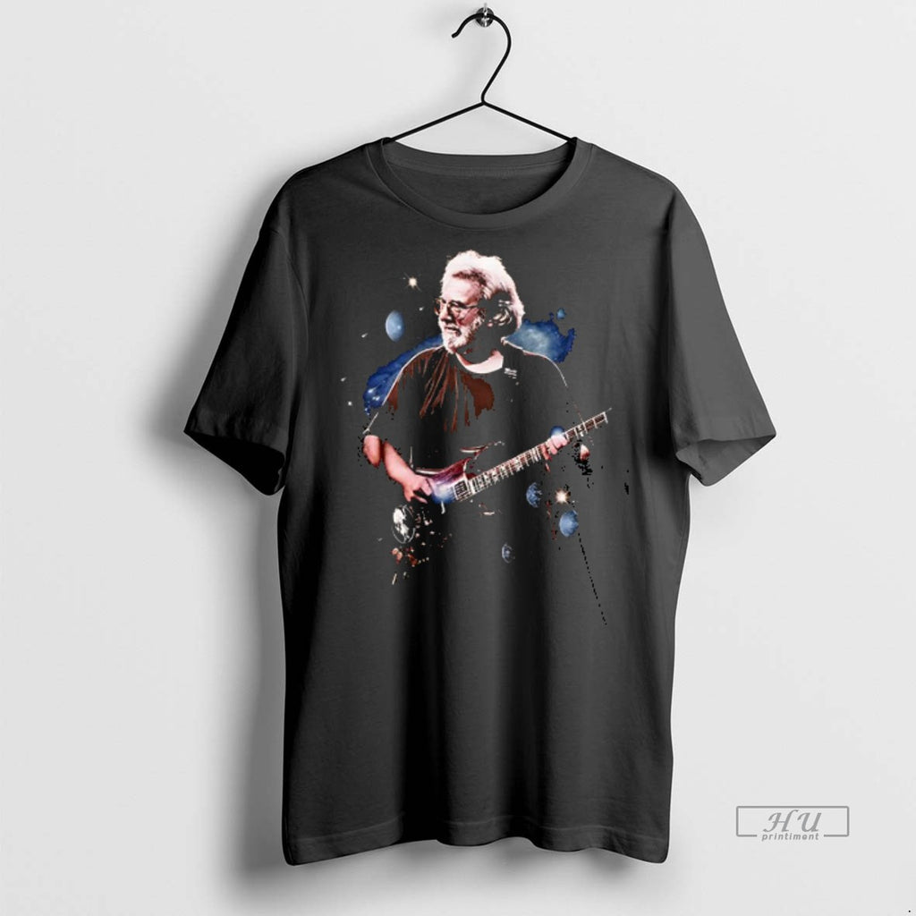Officials Grateful Dead Jerry Garcia Planets Double Sided Graphic Tee Shirt Sweater