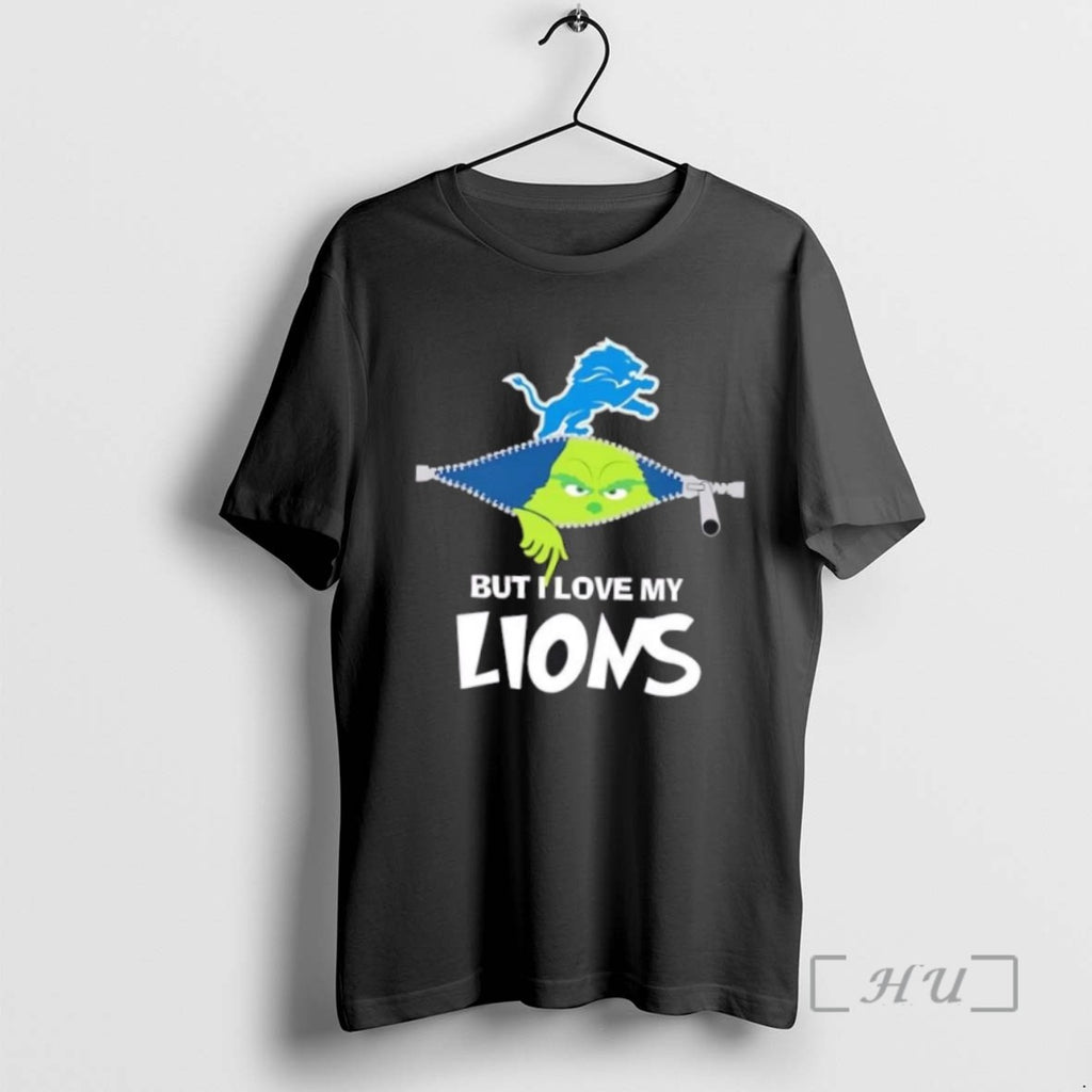 Officials Grinch But I Love My Detroit Lions Football T Shirt Sweater