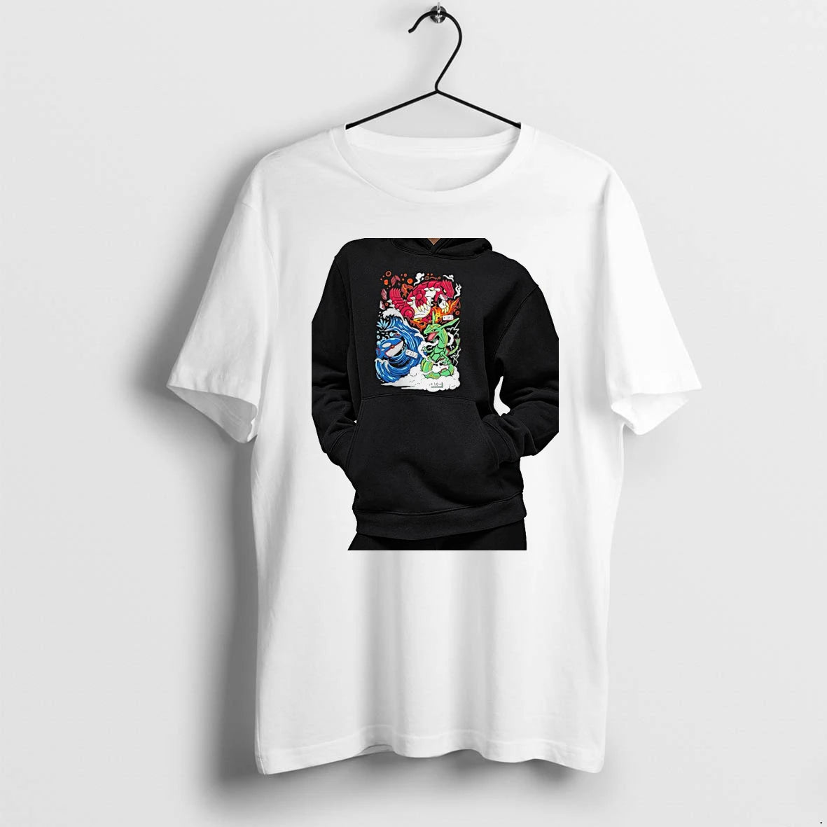 Officials Groudon Kyogre Rayquaza Pokemon Legendary Trio Forces Of Nature Premium T Shirt
