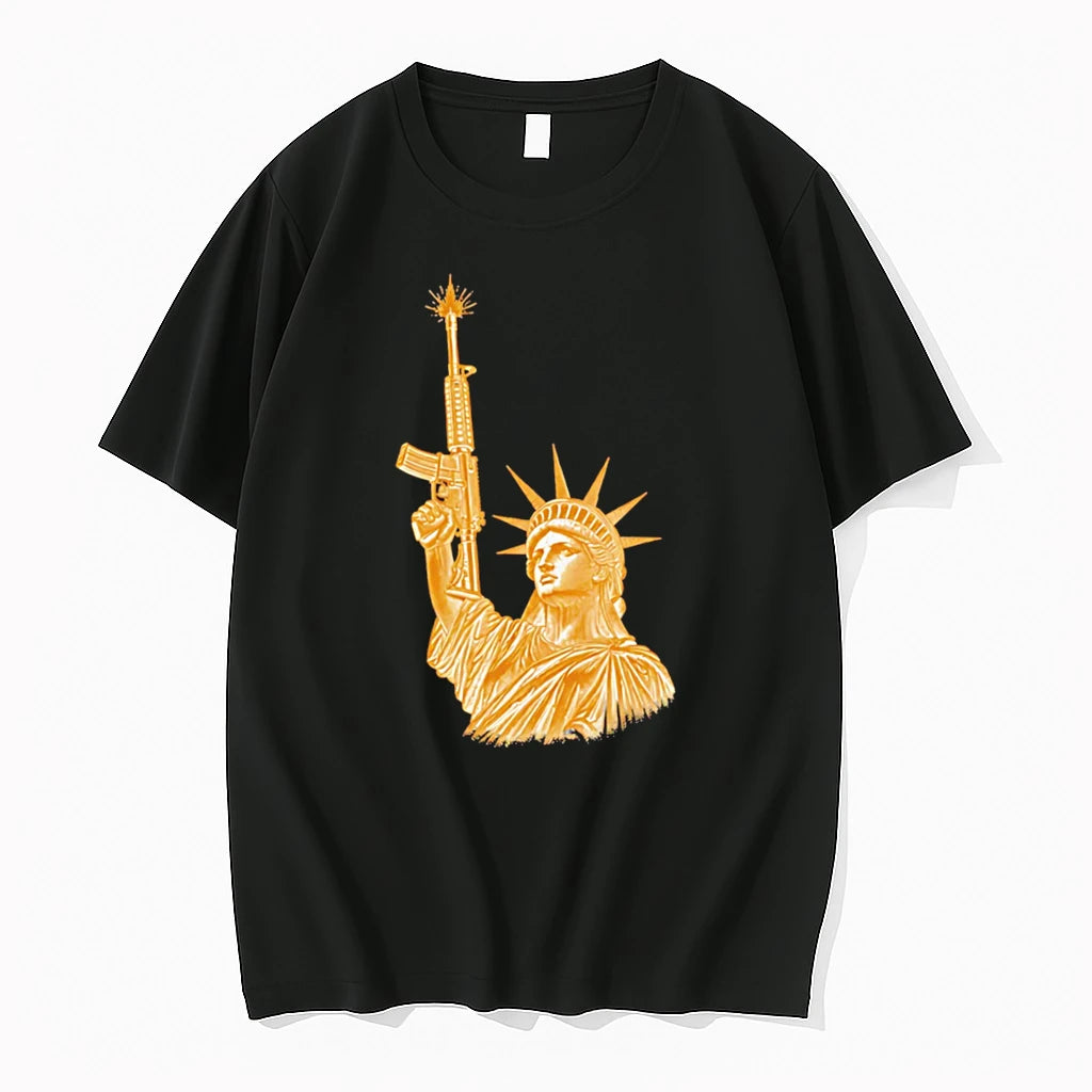 Officials Guns Of Liberty Ar Style Graphic Tee Premium T Shirt