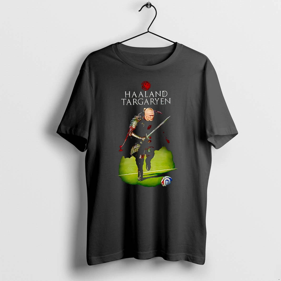 Officials Haaland Targaryen Meme Erling Haaland Game Of Thrones Premium T Shirt