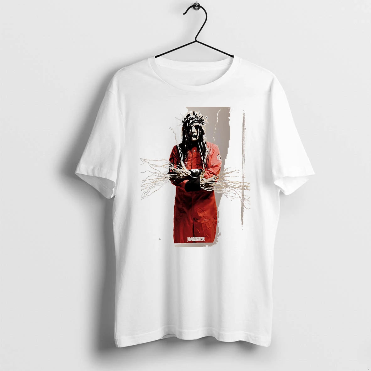 Officials Hammer Joey Jordison Slipknot White Premium T Shirt