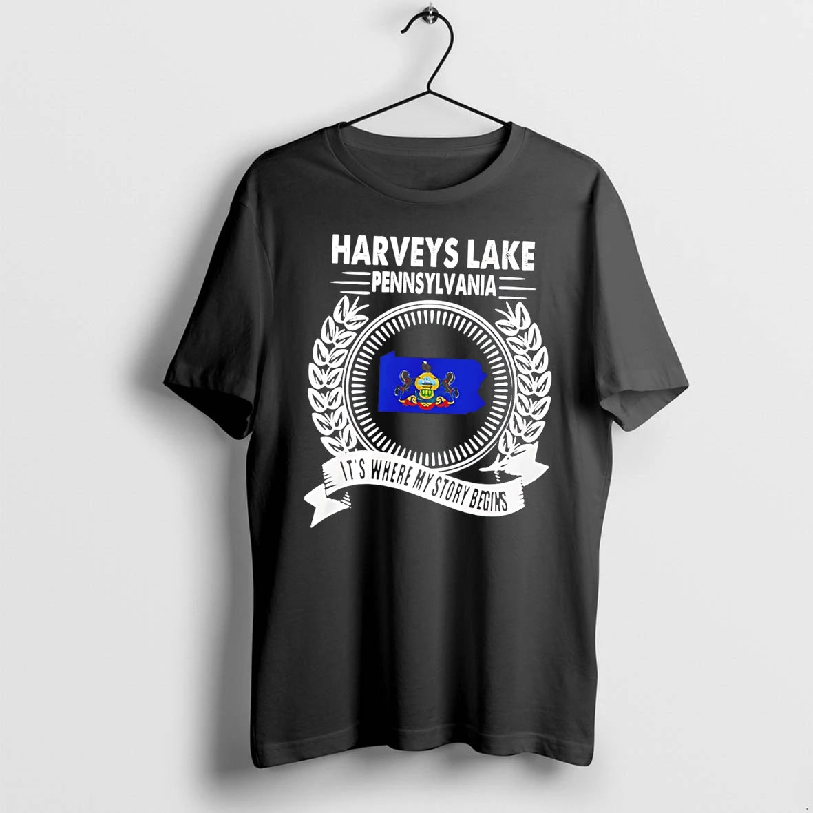 Officials Harveys Lake Pennsylvania Its Where My Story Begins Tee Premium T Shirt