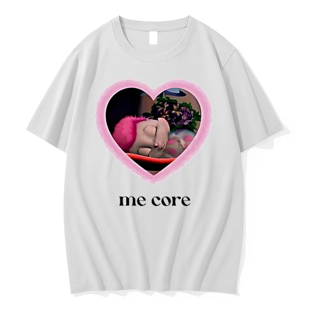 Officials Hedgehog Me Core Sleeping Character Heart Premium T Shirt