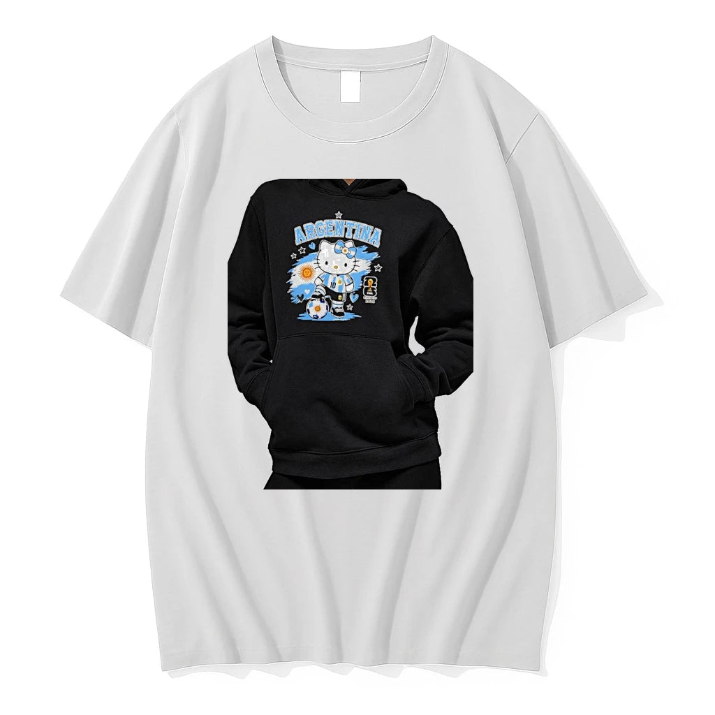 Officials Hello Kitty Argentina Fifa World Cup 2026 Premium T Shirt