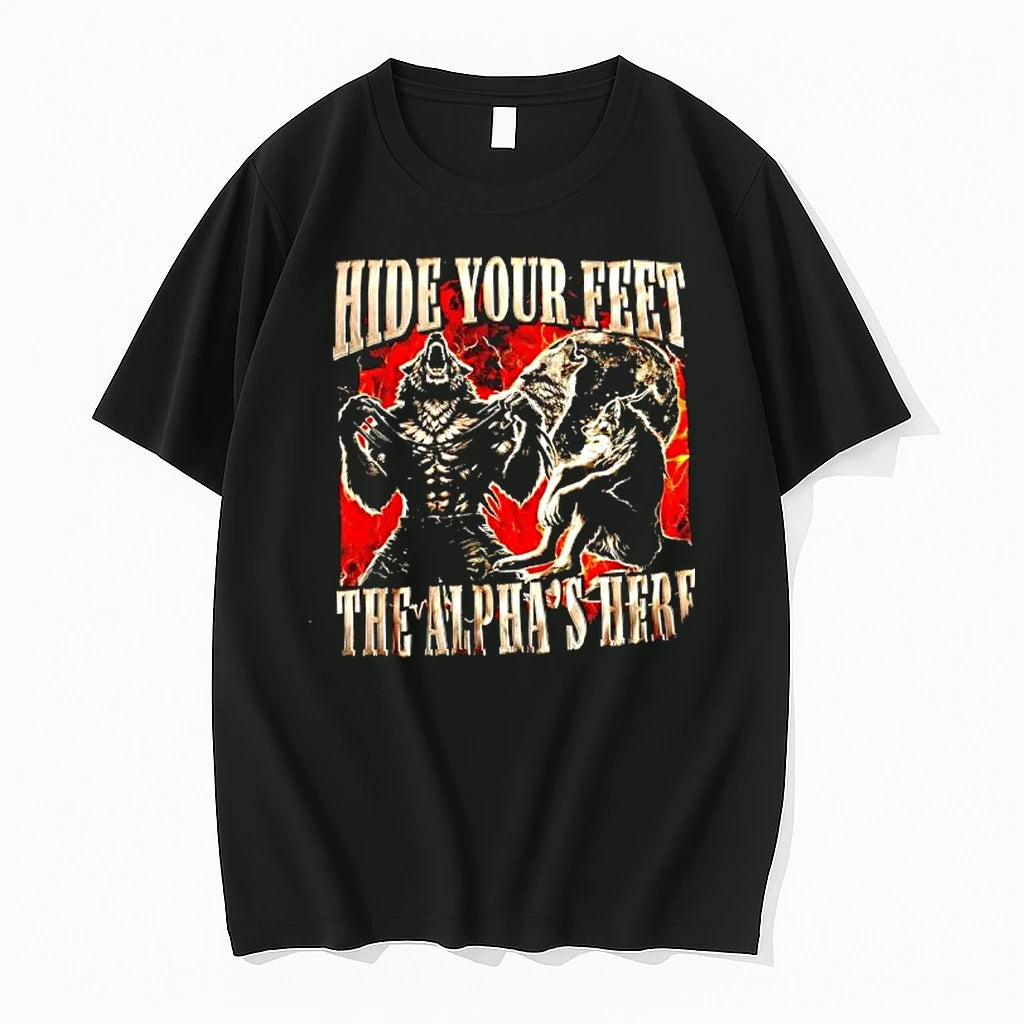 Officials Hide Your Feet The Alphas Here Werewolf Premium T Shirt