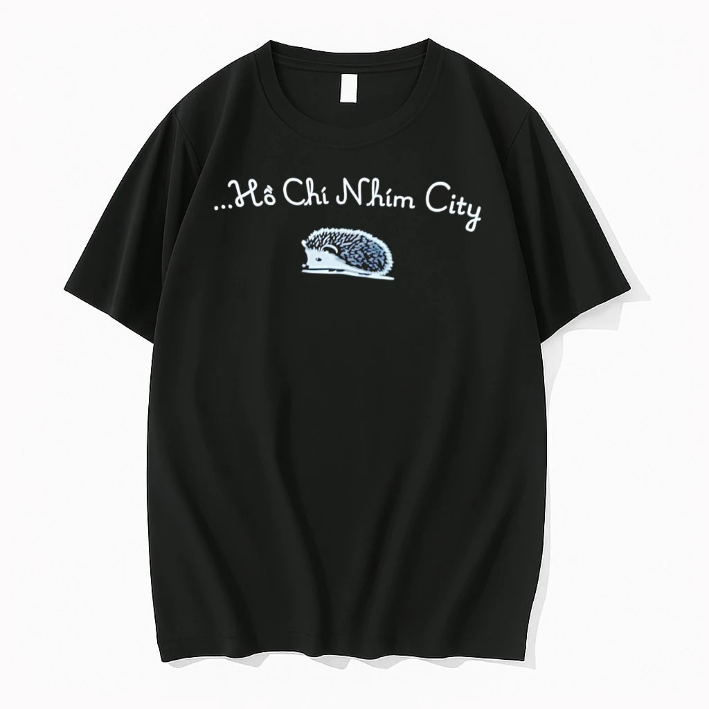 Officials Ho Chi Nhim City Hedgehog Pun Vietnam Wordplay Tee Premium T Shirt