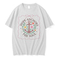 Officials Hope Anchors The Soul Hebrews 6 19 Floral Anchor Tee Premium T Shirt