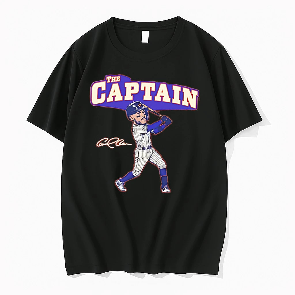 Officials Houston Astros Major League Baseball Carlos Correa The Captain Tee Premium T Shirt